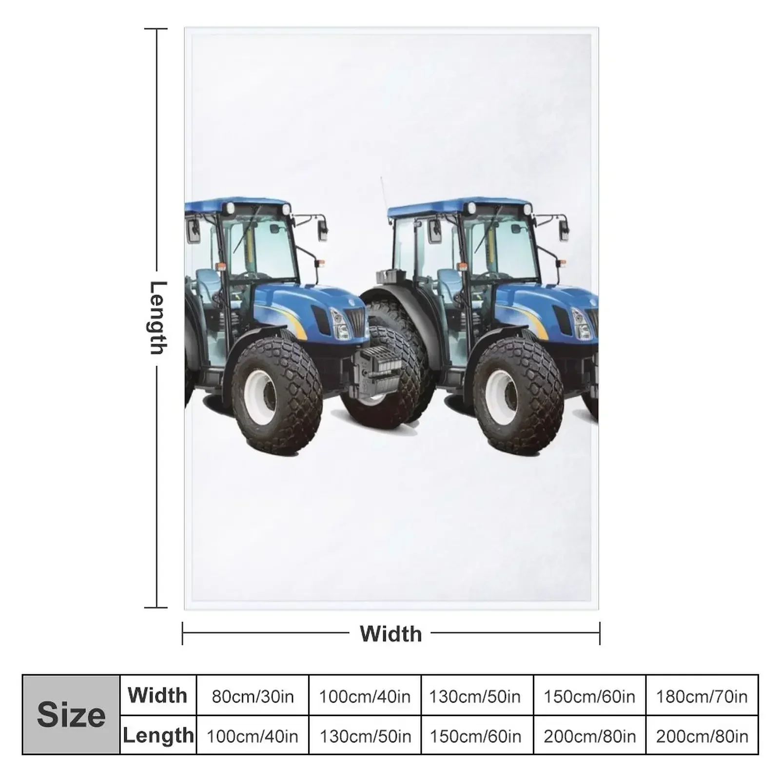 Modern Tractors Throw Blanket Hair Retros Flannels Winter beds Blankets