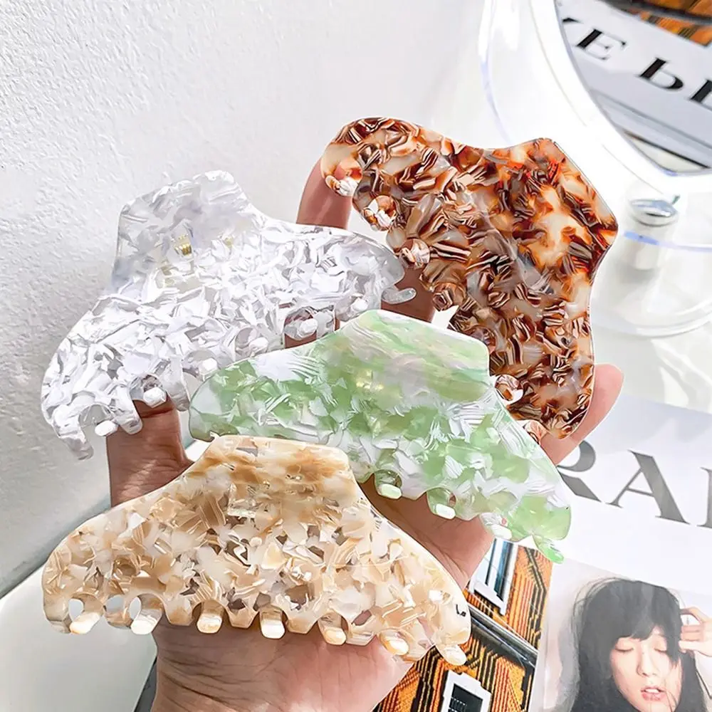 بلون الطازجة خلات مشبك شعر ليوبارد الطباعة القرش كليب الطباعة القرش كليب مشبك شعر دبوس الشعر السلحفاة مشبك شعر #2