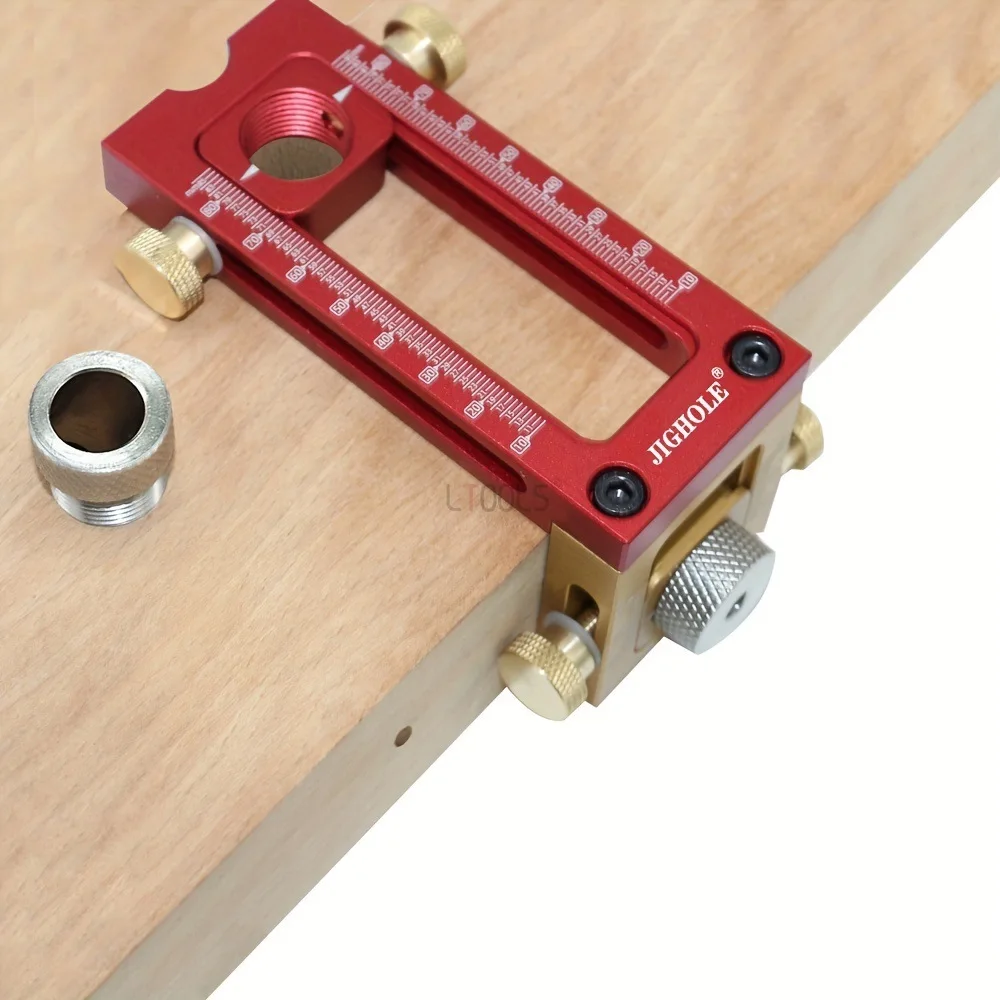 2 in 1 Drill Guide Doweling Jig Bed 6/8/10/12/15mm Drill Cabinet Screw Punch Locator Woodworking Hole Drill Bit Set Diy Tools