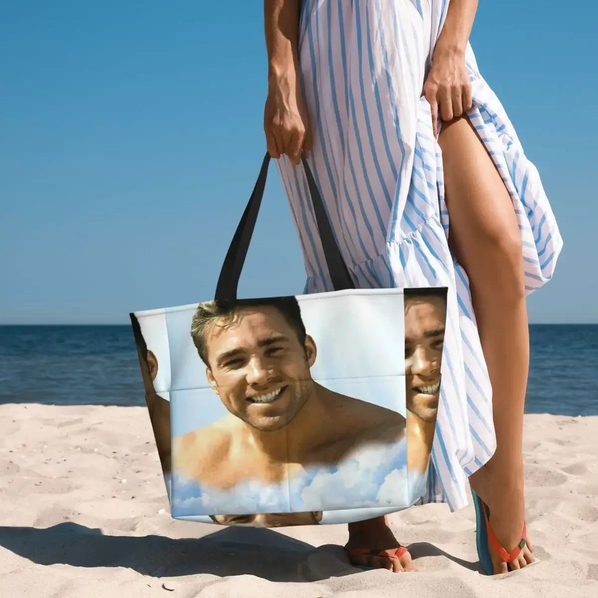 Billy Herrington Beach Tote Bag Sport Gym Yoga Duffle Large Tote Bag Women Travel Bag Fitness bag