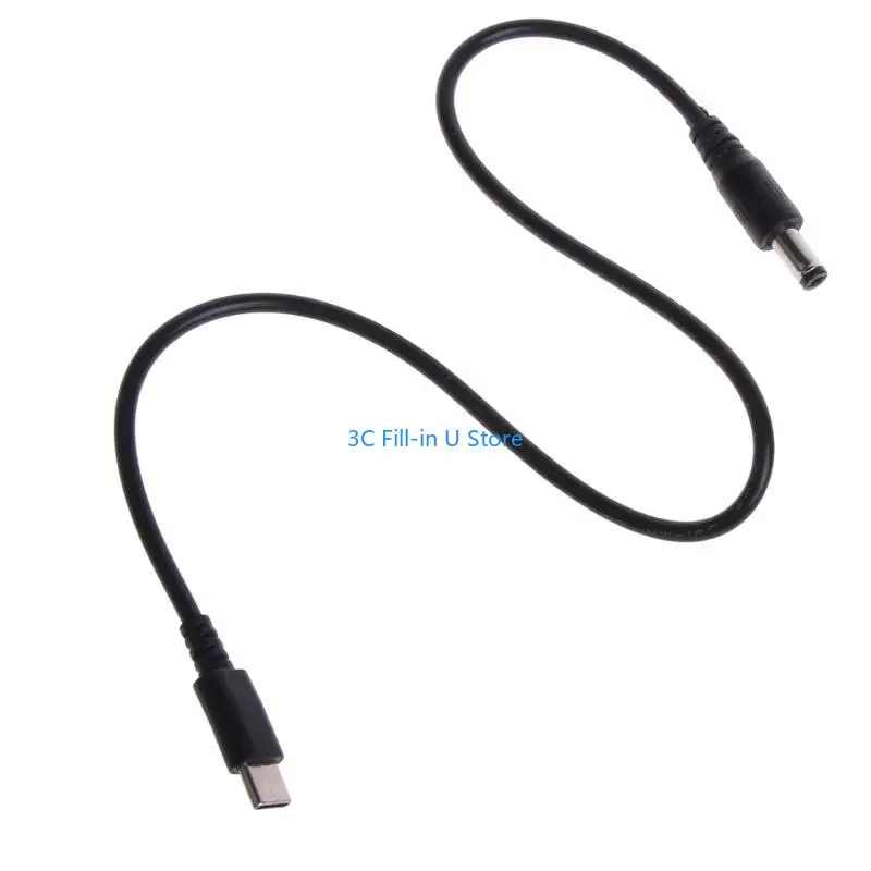G8TA DC5.5x2.1mm to TypeC Input Cable for WiFi Router Speaker LED Light 9V 12V 15V20V