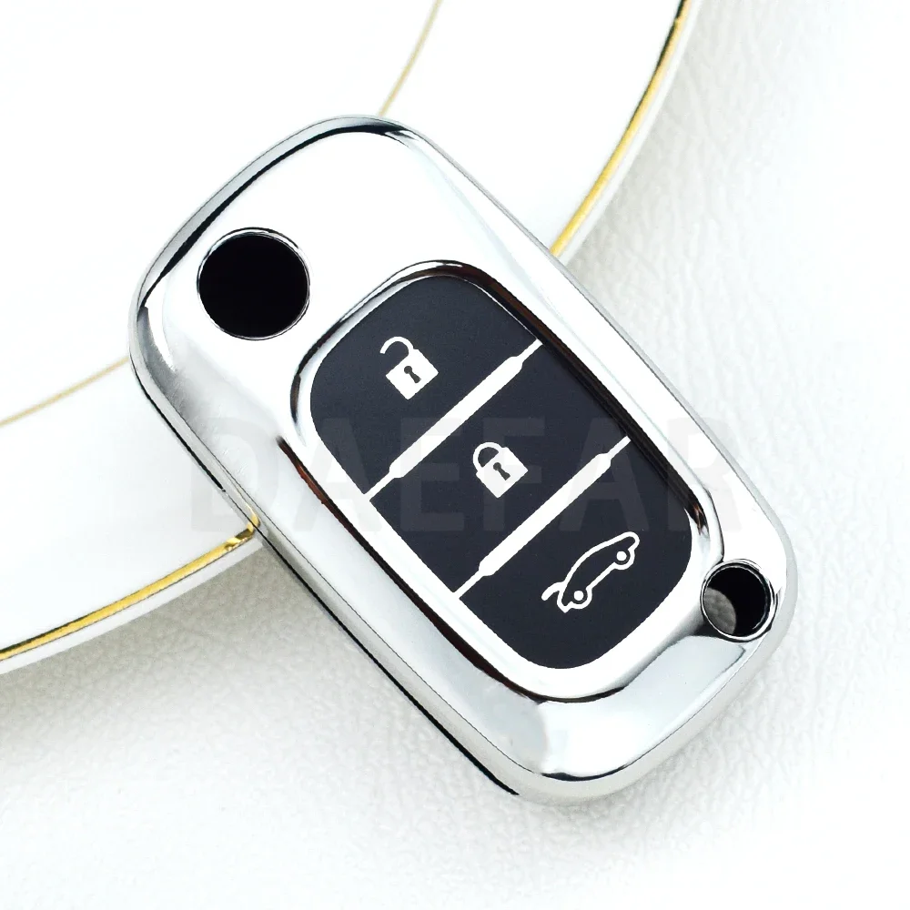 TPU 3 ButtonsKey Case Cover for LADA Vesta Granta XRay Kalina Priora Sedan Sport for Renault Fluence Clio Megane for Mercedes