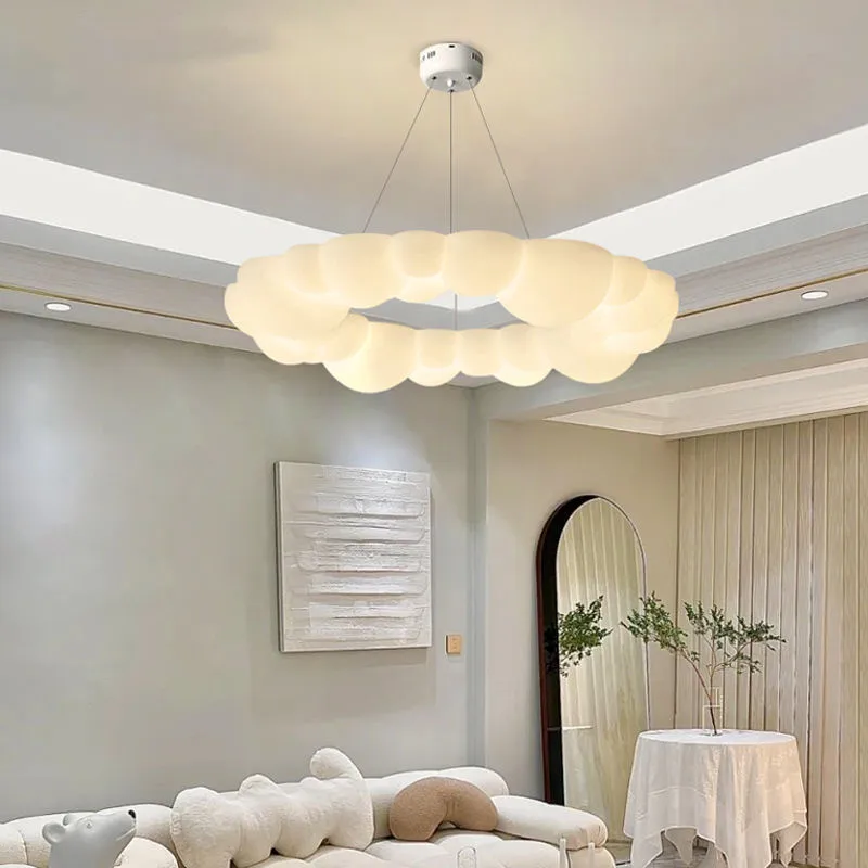 Modern Led Cloud Ceiling Chandeliers Children's Room Pendant Lamps Living Room Hanging Lights Bedroom Ceiling Lamps Decor Lustre