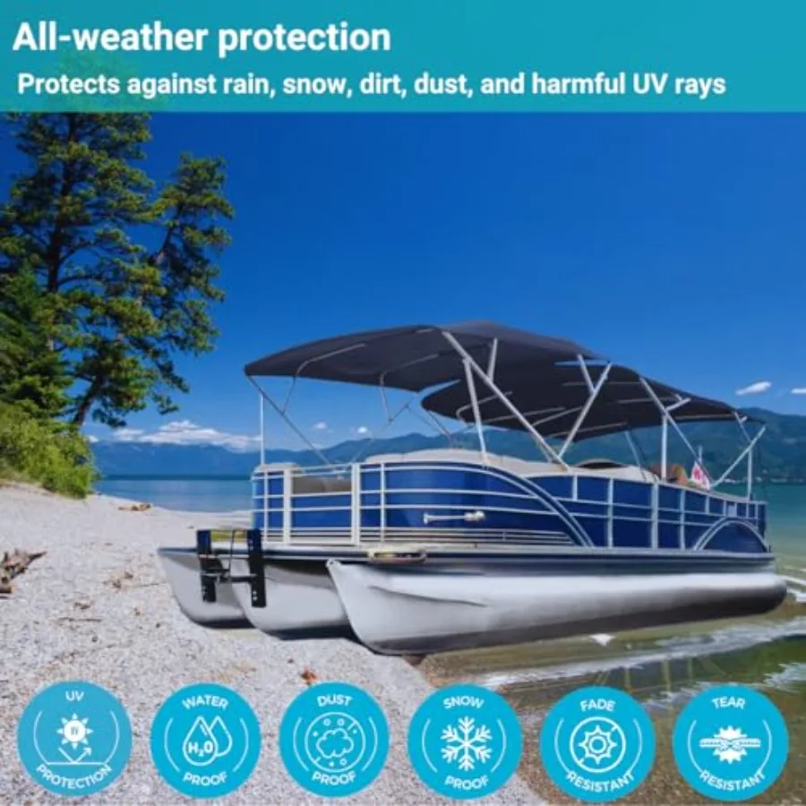 4 القوس بيميني العلوي استبدال غطاء 10 أقدام طويلة دائم البحرية الصف قماش الشمس الظل قارب المظلة للخارجية المائية حماية