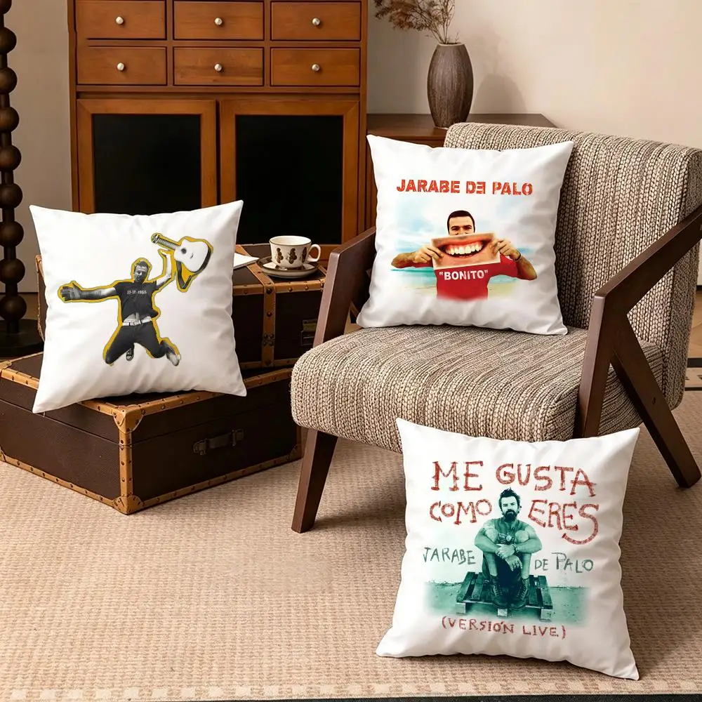 Band-Jarabe de PaloS Cushion Cover Soft Velvet Cushion Cover Set 4Pcs 50x50 45x45 Zipper Pillowcase for Home Decor