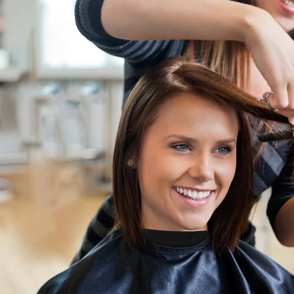 

1Set Hair Cutting Barber Set Waterproof Cape Neck Paper Duster Brush for Home Salon Use Professional Hairdressing Apron Kit