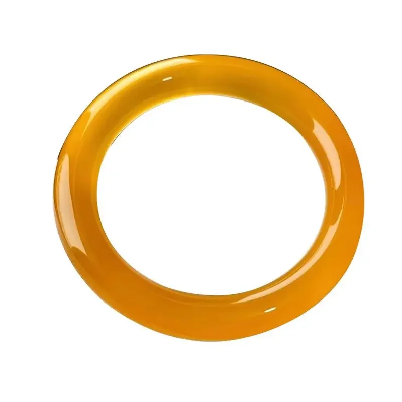 Bracelet Fashion Yu, Shi Bingzong Fat Round Strip Chicken Oil Yellow Yu Marrow Agate Bracelet Girl