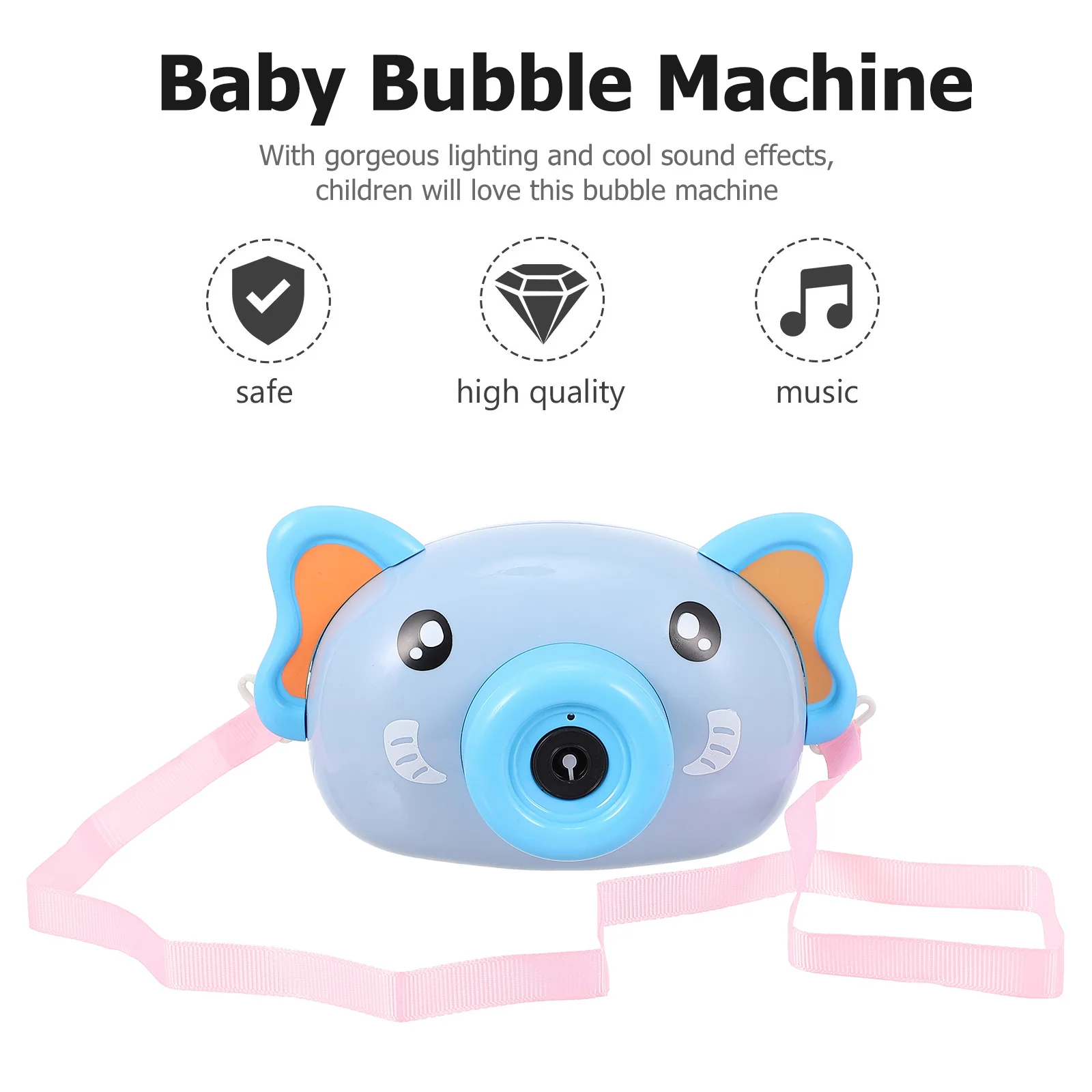 ماكينة فقاعات كهربائية للأطفال، سطح مصقول قوي، زجاجتان، ألعاب فقاعات للأطفال، ألعاب ممتعة للأطفال #4