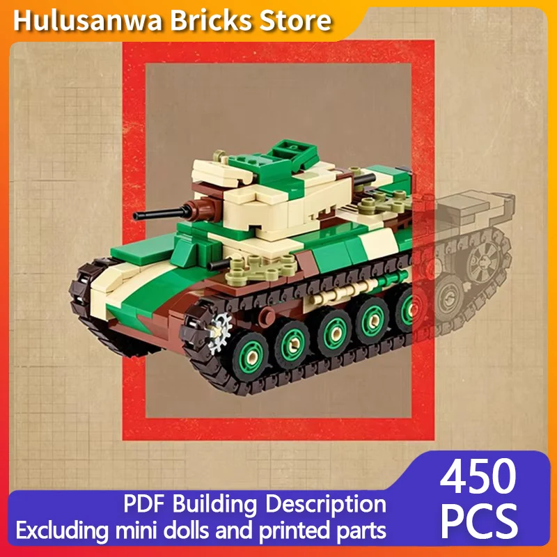 

Type 97 Military Tanks Model MOC Building Bricks War Equipment Modular Technology Gifts Holiday Assemble Children Toys Suit