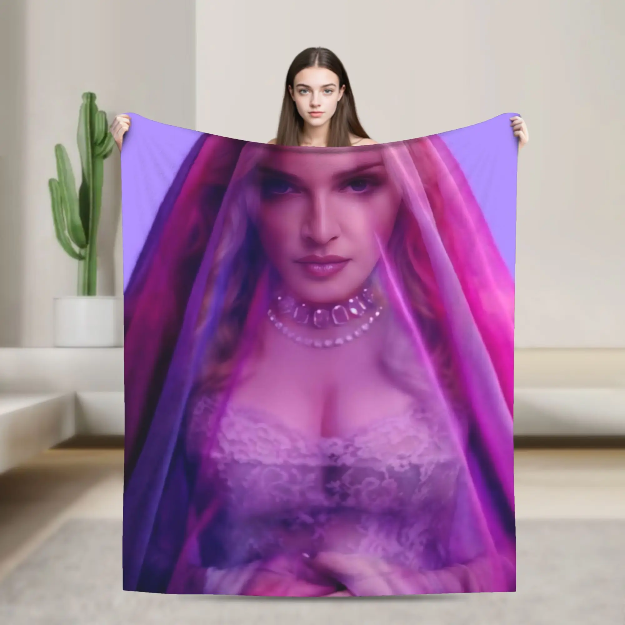 M-Madonnas Confessions II Print Blanket For Men Women Cozy Soft  Throw Blankets for Bed 50x60 Inches Multiple Sizes