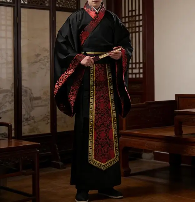 Han Dynasty Chivalrous Scholar Performance Photography Class Costume, Ancient Stage, Film and Television Drama Male