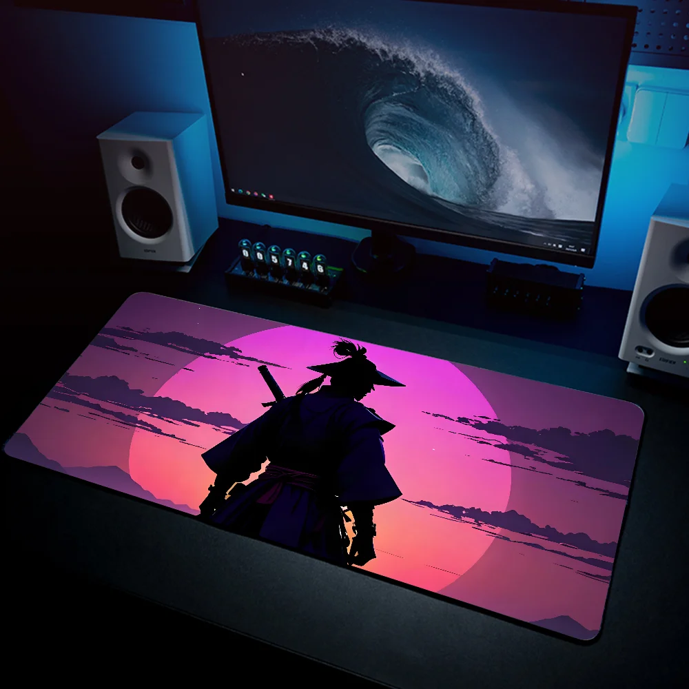 Japan S-samurai  Mousepad Mouse Mat Desk Mat With Pad Gaming Accessories Prime Gaming XXL Keyboard Pad