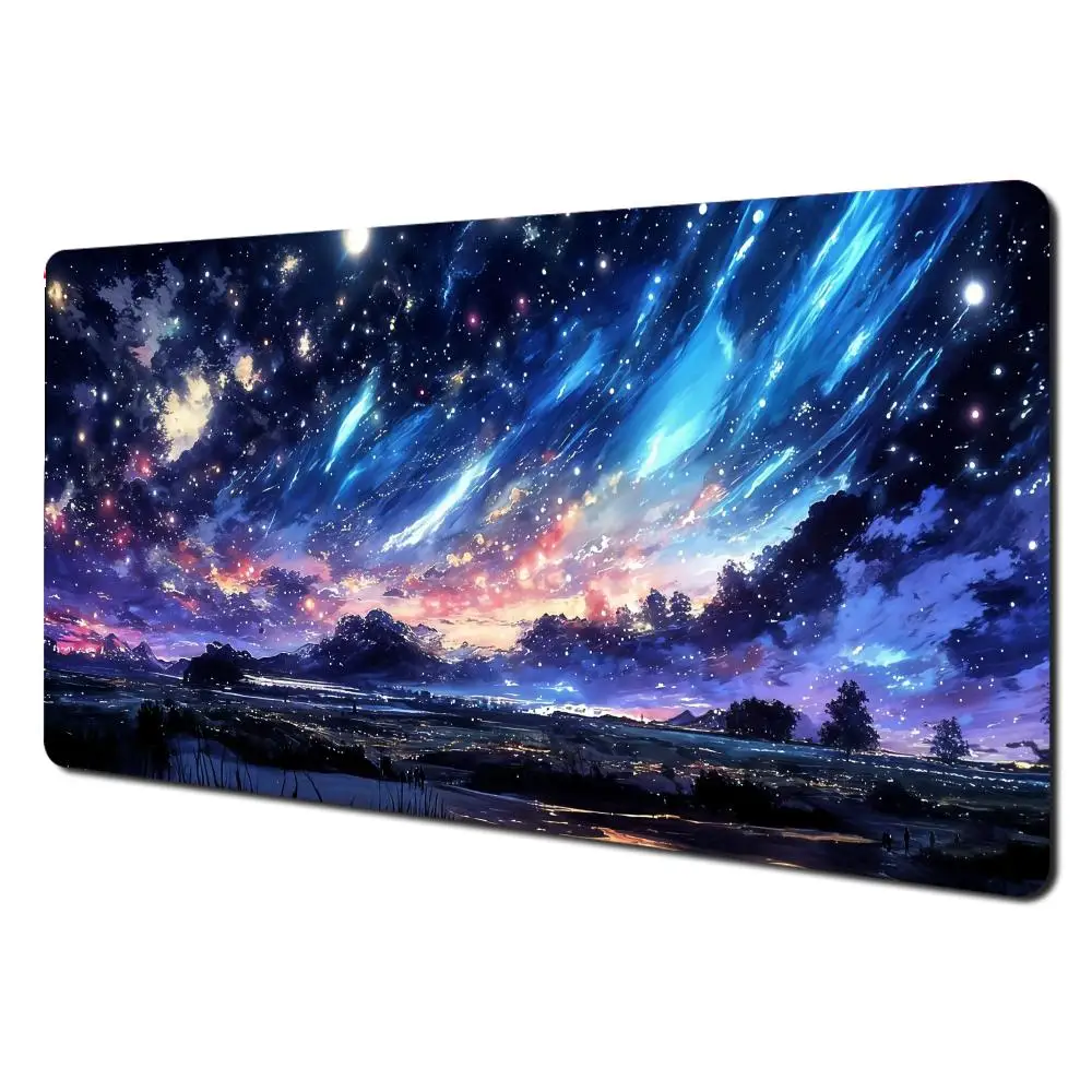

Fantasy Starry Sky Animation Mouse Pad Large Gaming Non-slip Laptop Table Cushion Nootbook Game Rug Tablet Mat Mini PC Playmat