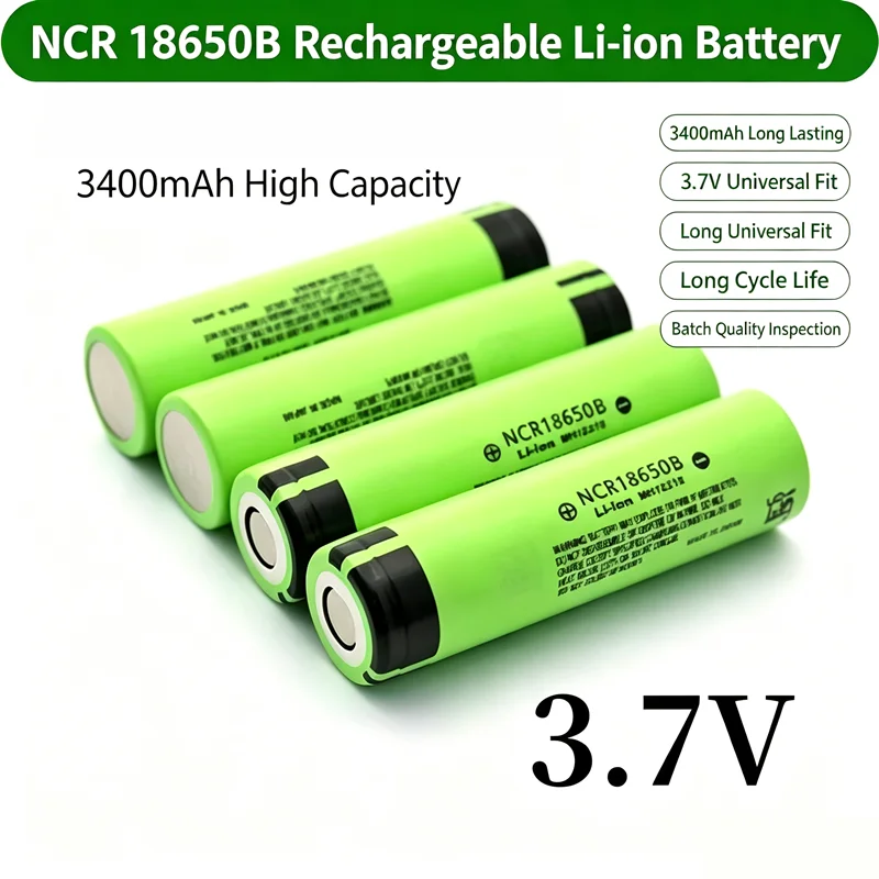 Daweikala NCR18650 3400mAh 3.7V 18650 Rechargeable Li-ion Battery New Original 34B