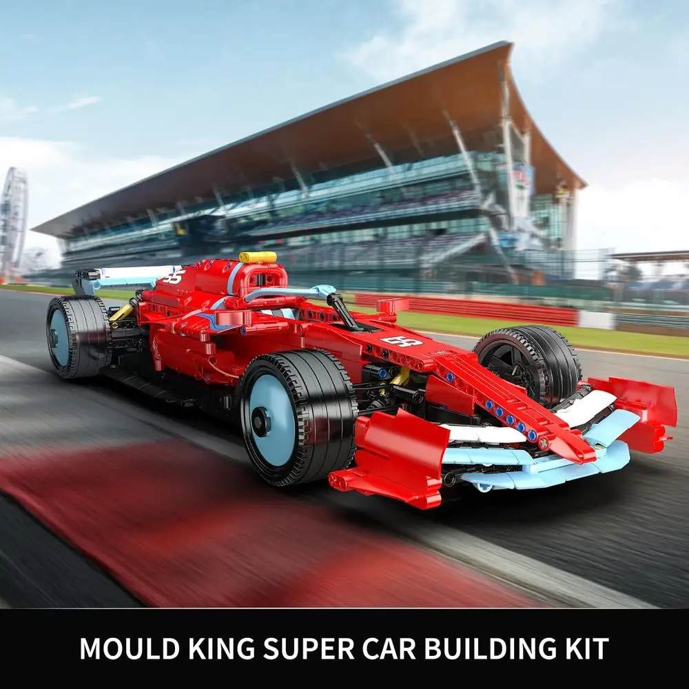 Kit di costruzione di auto super sportive: modello di auto da corsa MOC da 1401 pezzi per adolescenti e adulti 14+
