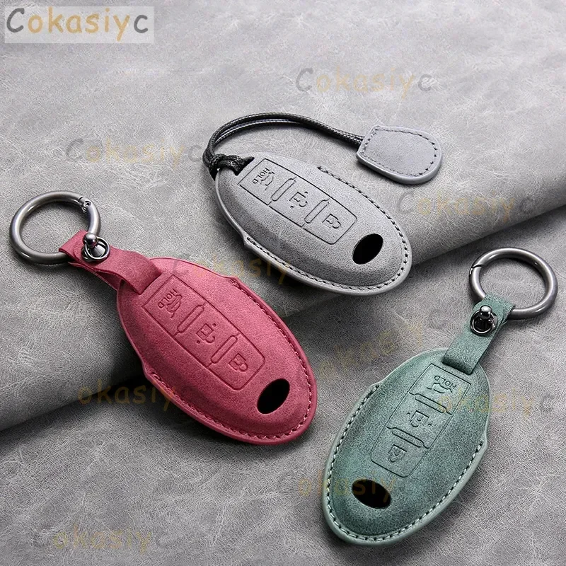 

Кожаный чехол для ключей от машины Infiniti Q50L QX50 QX60 QX55 Q70 Q70L Q30 QX30 QX70 ESQ XQ80 XQ60 Q60S для автомобильного брелока Nissan