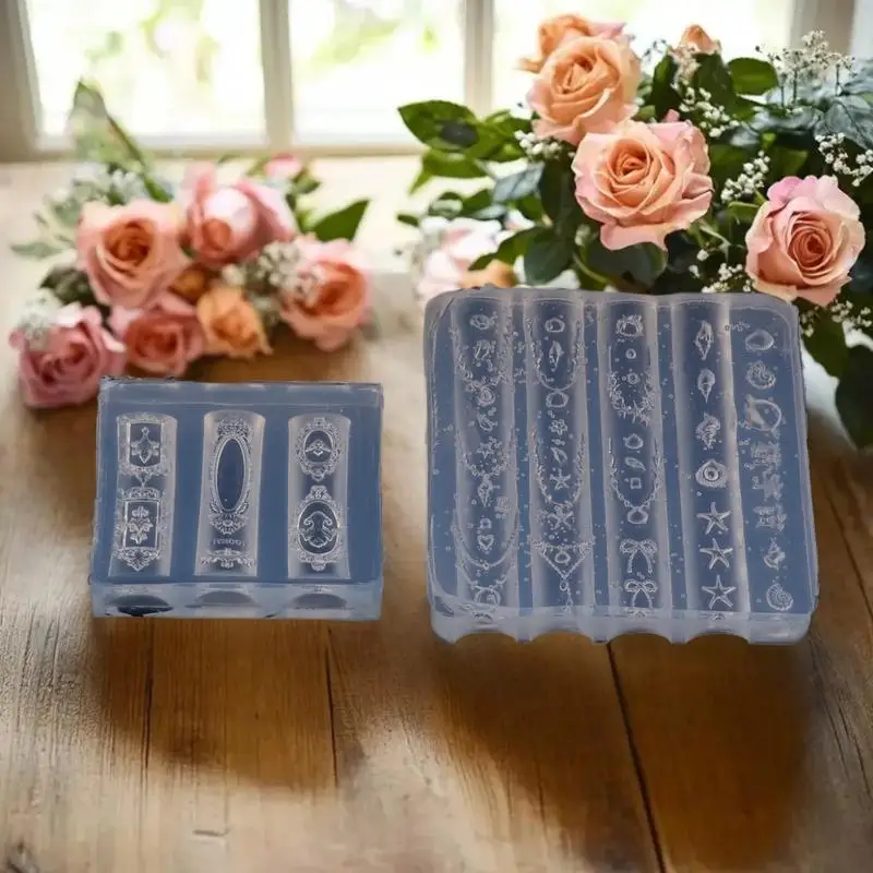 قم بإنشاء فنًا فريدًا للأظافر مع قالب سيليكون DIY، دب صغير مصمم لأظافر الأكريليك ثلاثية الأبعاد وإكسسوارات قلادة الصدفة
