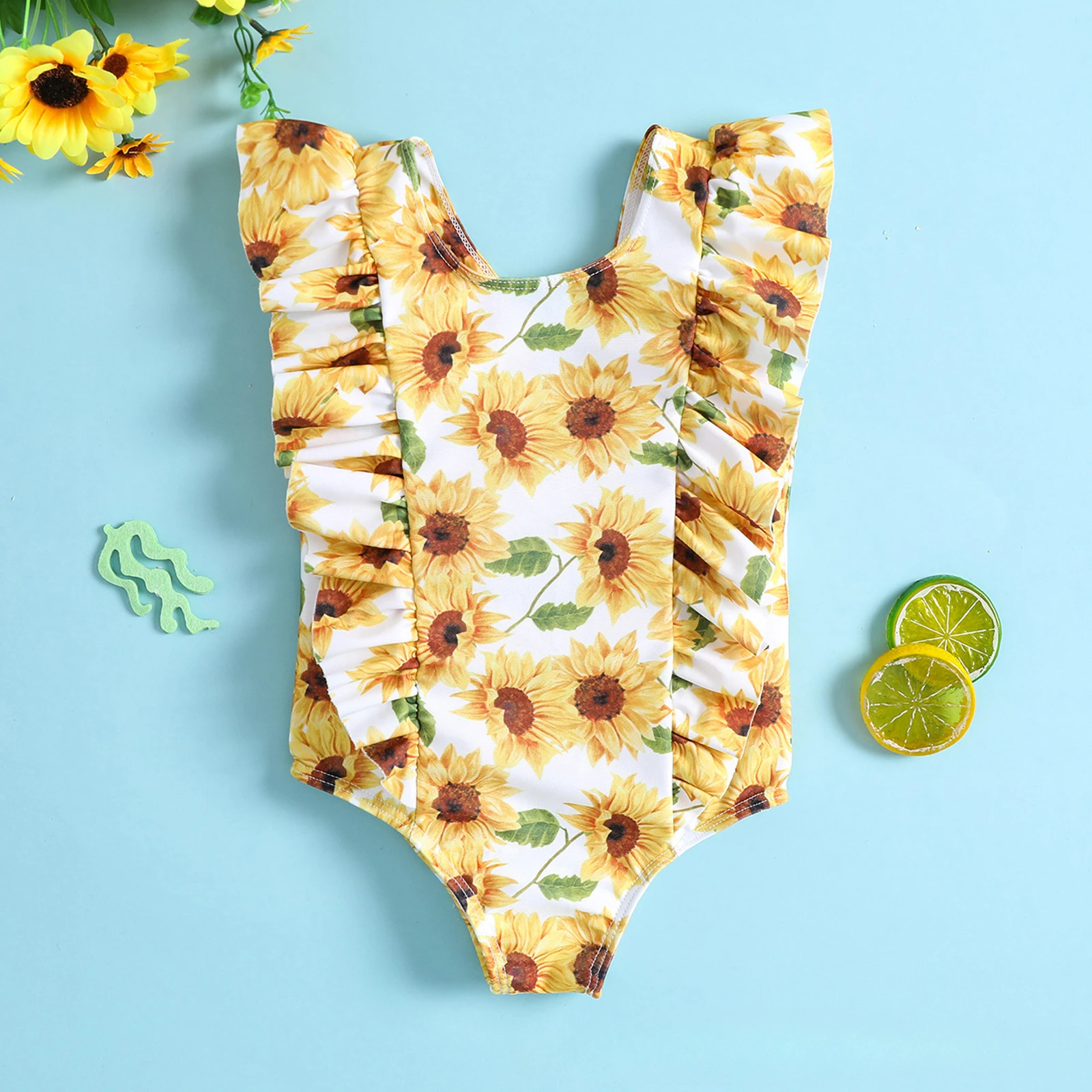 Summer Girls Swimsuit One Piece Bathing Suit Baby Swimwear Kids Girl Bikini Children Swimming Clothes Beachwear Thermal Spring