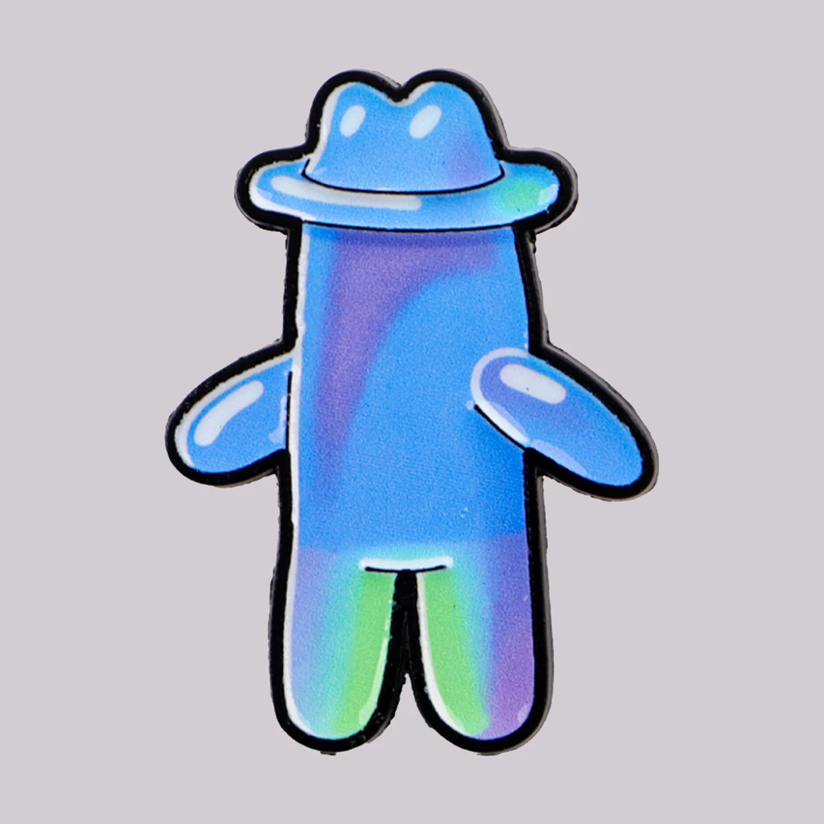 

Cartoon Bubble Man Enamel Pin Blue Figure Brooch Pines Lapel Pins Badge on Backpack Clothing Accessories Fashion Jewelry Gifts