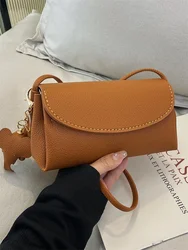 Handcrafted Soft Leather DIY Crossbody Shoulder Bag Material Kit Fashionable Neutral Style Synthetic Interior No Detachable S...