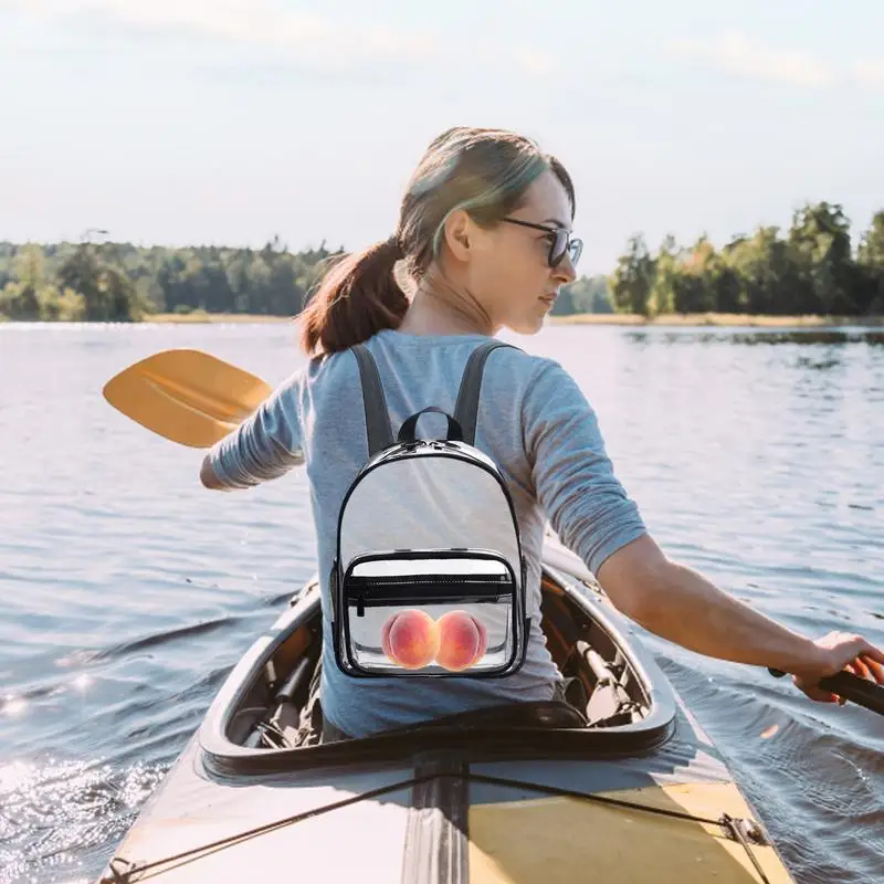 Clear Backpack Bookbag See Through Book Bag Large Capacity 3 Color Back Pack Book Bag For Elementary/Middle School