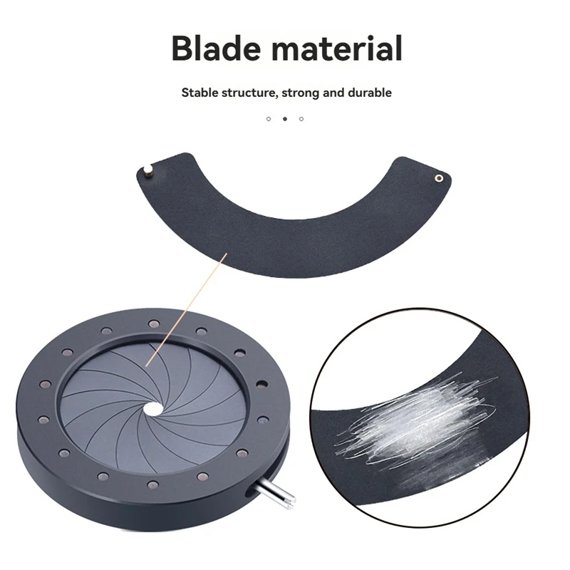 1.5-25MM Manual Aperture Adjustable Mechanical Iris Diaphragm Iris Diaphragm for Digital Camera Microscope Iris SK25-A49I