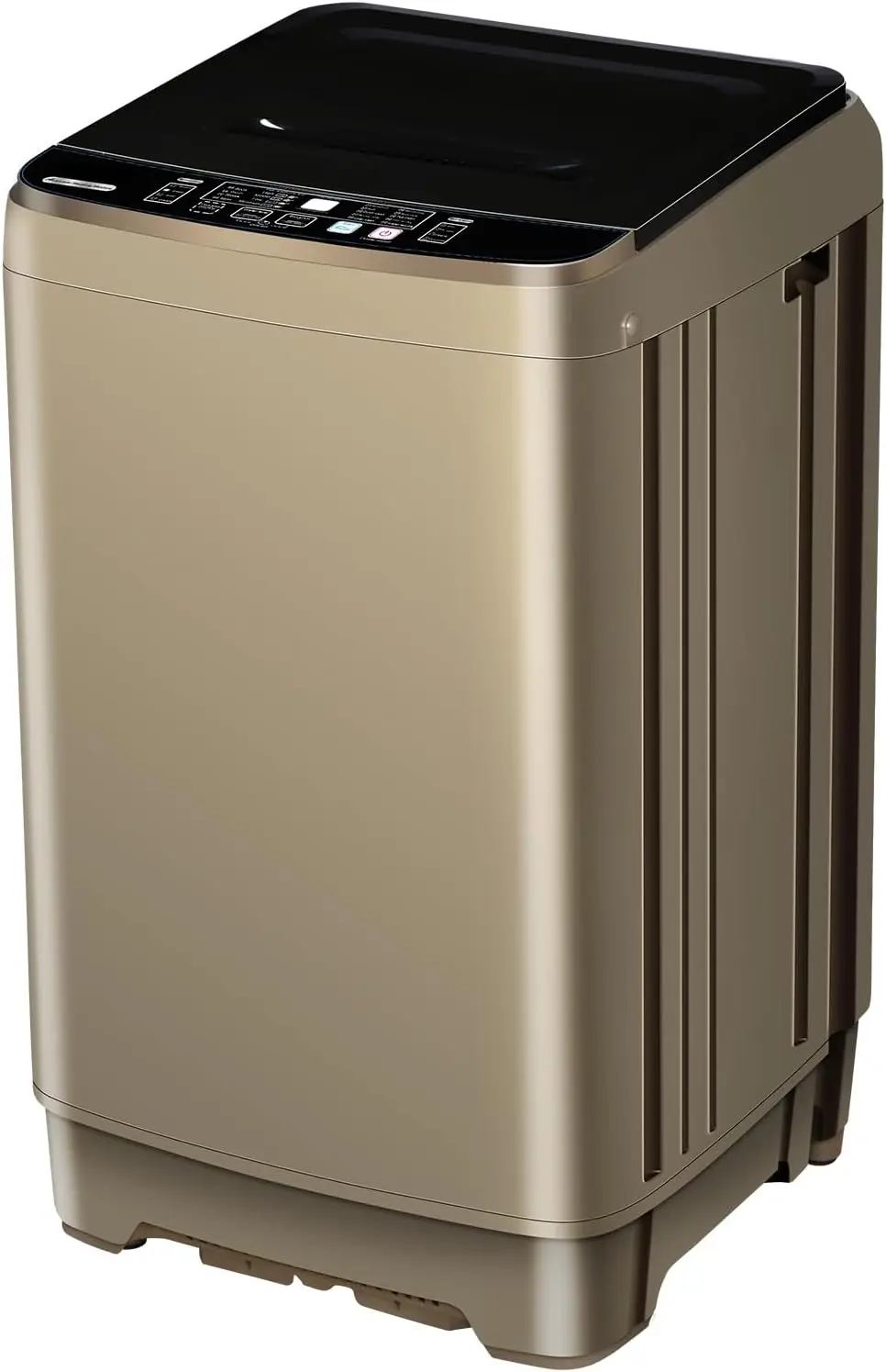 

Full-Automatic Washing Machine 15.6lbs , Portable Compact Laundry Washer with Drain Pump, Gold