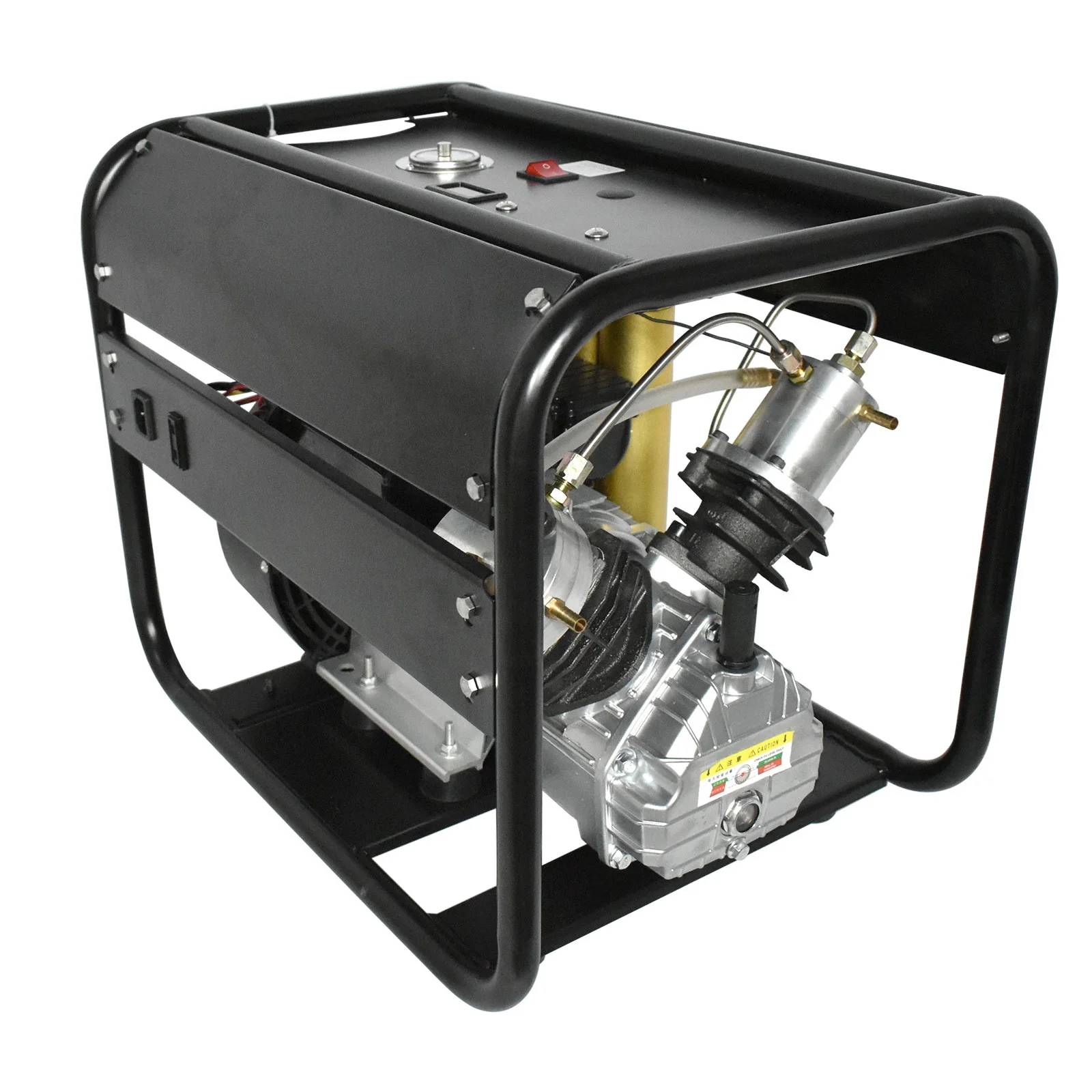 

TUXING Auto Power-off 110V 220V 30mpa/300bar/4500psi Built-in Filter Double Cylinder Car Breathing Scuba Diving Air Compressor