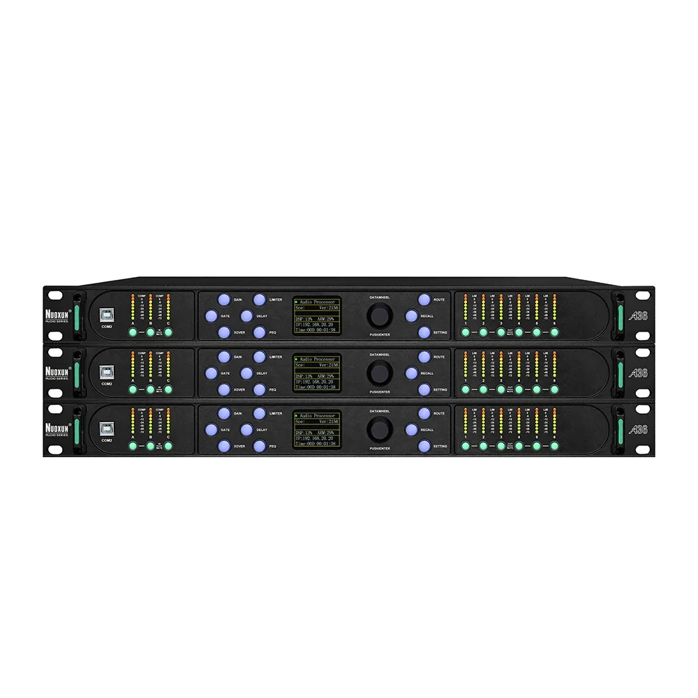 Digital Professional Audio System 48k Audio 3 In 6 Out Processor Tweeter Speaker Subwoofer Line Array