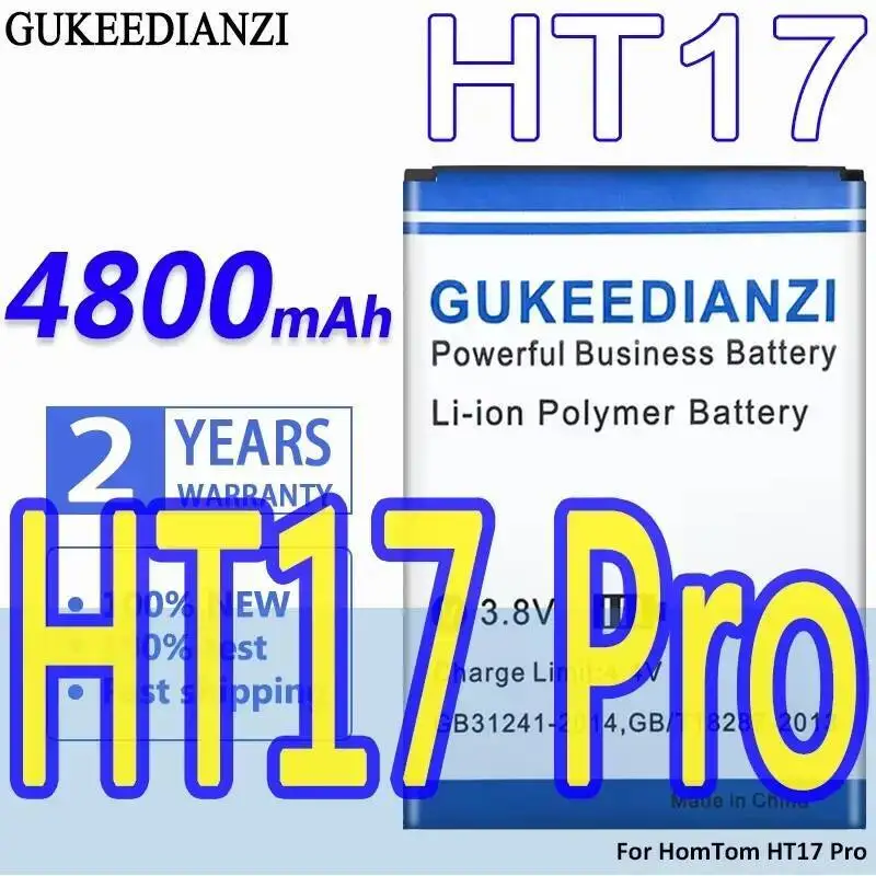 

For Homtom HT17 Pro 4800Mah Lightweight Mobile Phone Battery