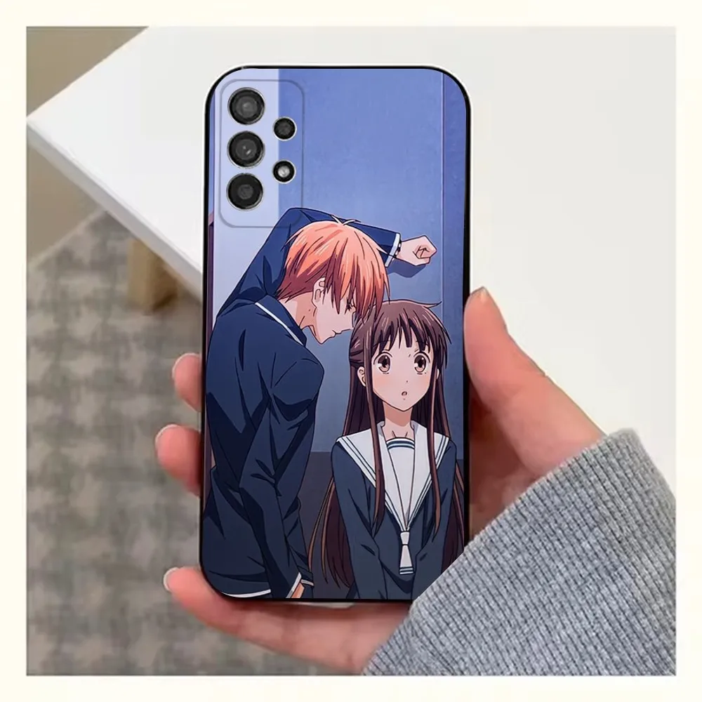 Anime F-Fruit B-Baskets Phone Case For Samsung S25,S24,S23,S22,S20,S21,S10,Ultra,Plus,Lite,FE,Soft Silicone Black Cover