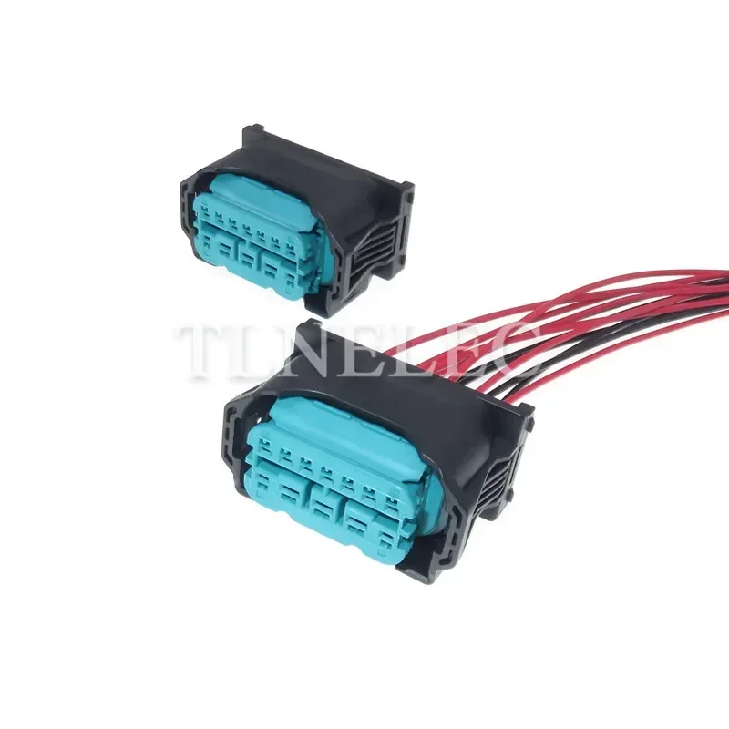 12 Pin Way Car Connector With Wires Automotive Electrical Wiring Light Socket Lamp Plug For BMW 1-1452335-9