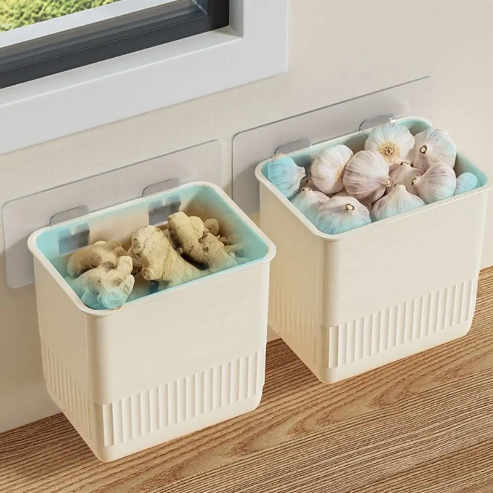 2pcs Wall Mounted Refrigerator Side Door Storage Box Fresh Preservation Multifunctional Food Storage Box Kitchen Organizer