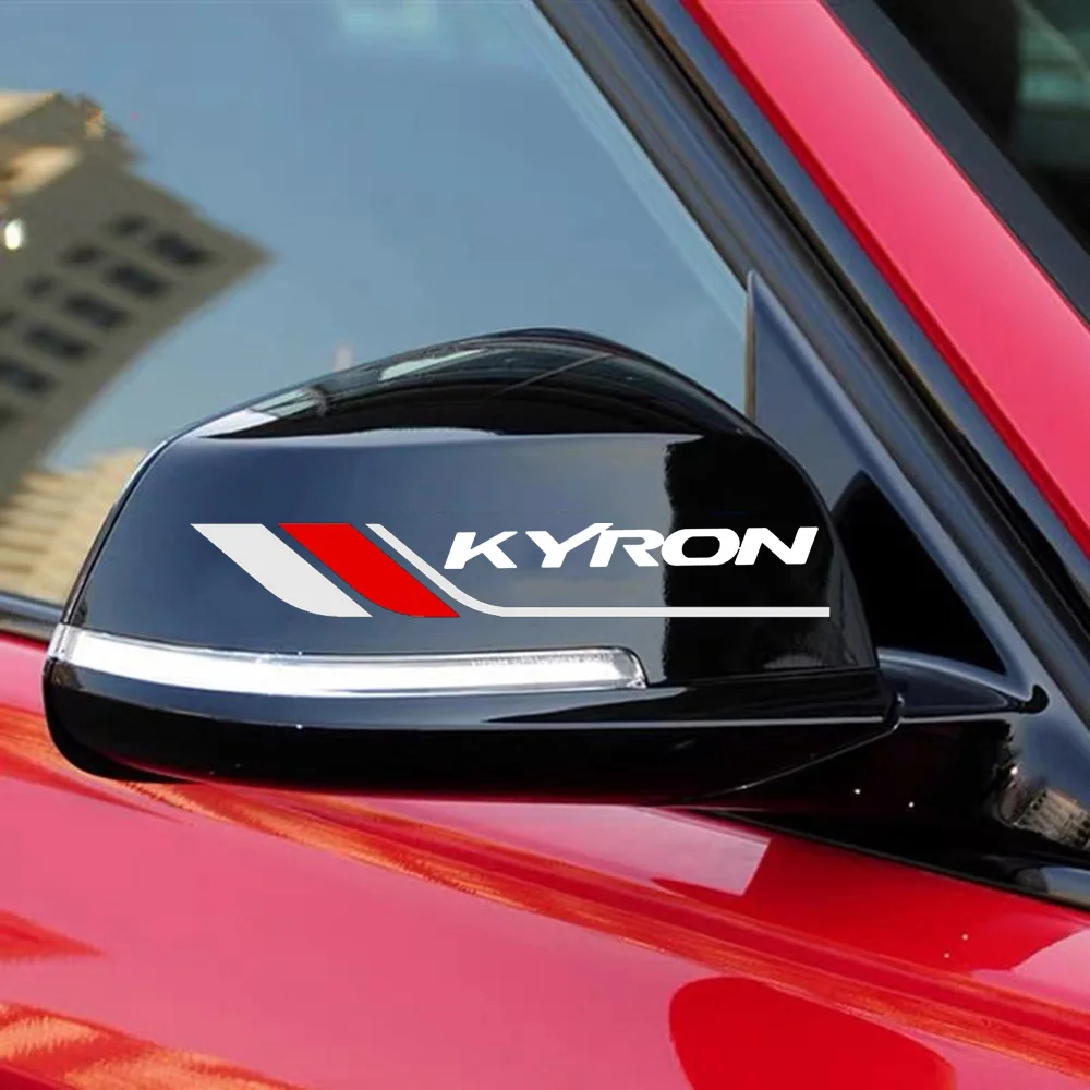 

2X Car Side Stripes Sticker Rearview Mirror Vinyl Decal Car Rearview Mirror Sticker For Ssangyong Kyron Auto Accessories