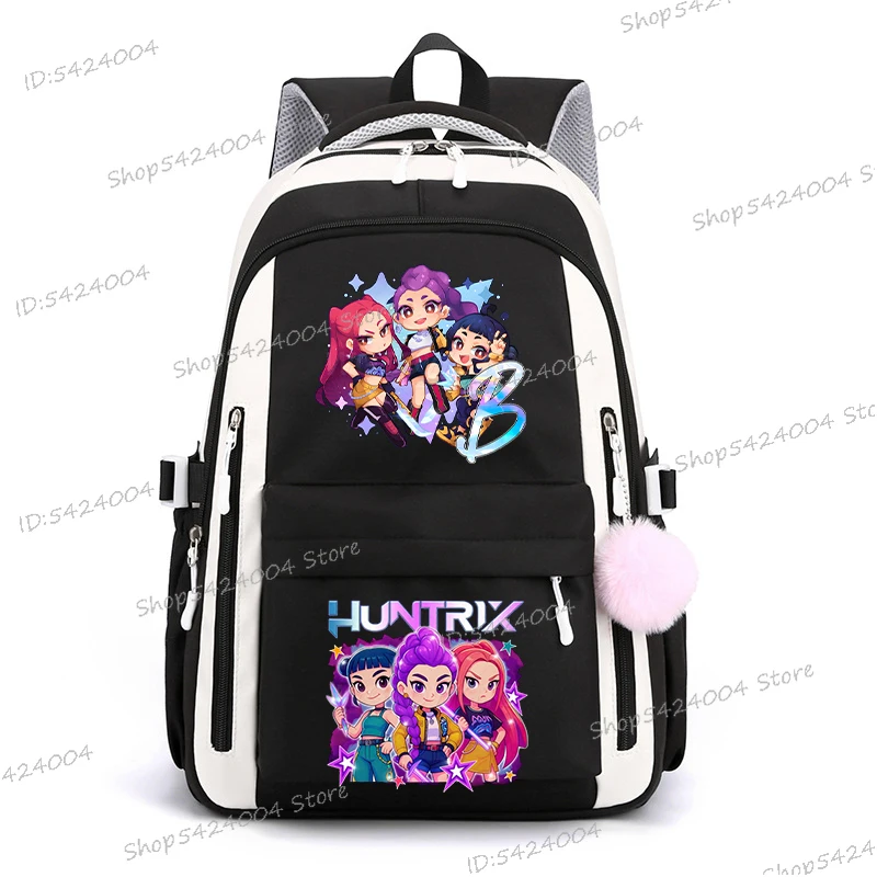 Movie characters New Middle High Student Backpack Boy Girl Creativity Alphabet Cartoon Bookbag Kpop Movie Peripheral Bagpack