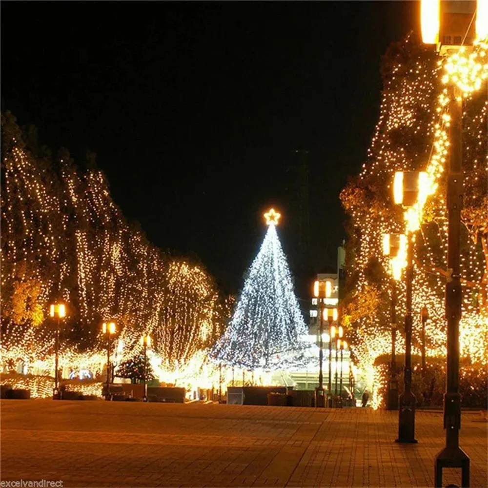 10M 100 LED Fairy String Lights Waterproof Outdoor Home Christmas Party Wedding Holiday Decoration Garland Light