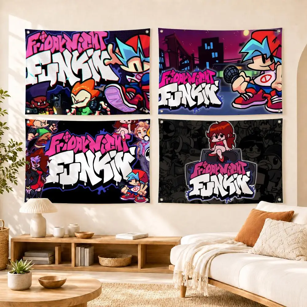 Friday Night Funkin Game Flags Flag Soft skin-friendly Durable Tapestry Outdoor party Home living room bedroom Decoration