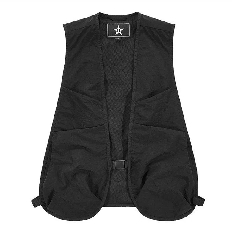 Summer Men's Multi-Pocket Fishing Vests Quick Dry Men Sports Mesh Breathable Sleevesless Jacket Man Photography Waistcoats
