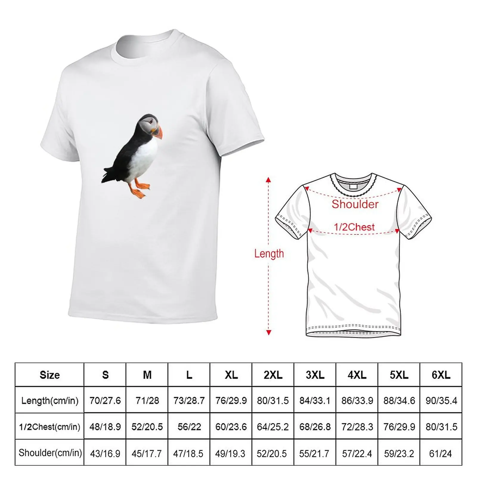 Puffin T-Shirt Simple Graphic Design T-Shirt
