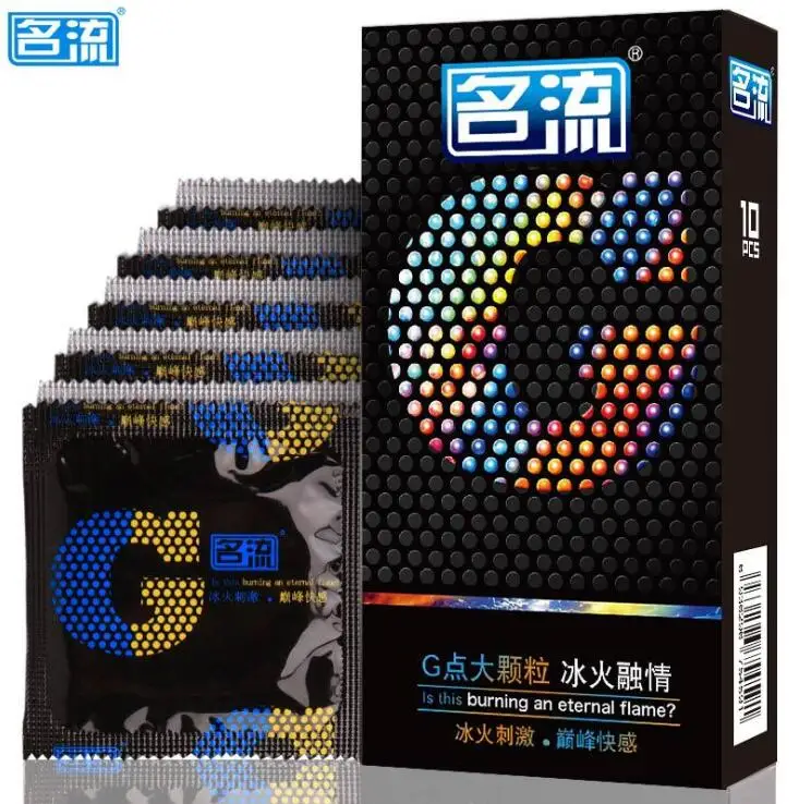 MingLiu 10 Pieces Top Quality G spot Condom Delay Ejaculation Male Big Particle G-point Penis Sleeve Sex Toys Safe contraception