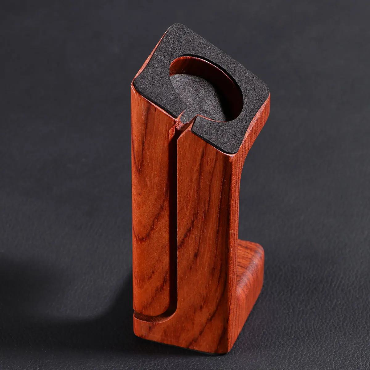 Wooden Smart Watch Charging Dock Station Holder Mount Intelligent Chip Fast Efficient Protection Durable High Grade Material