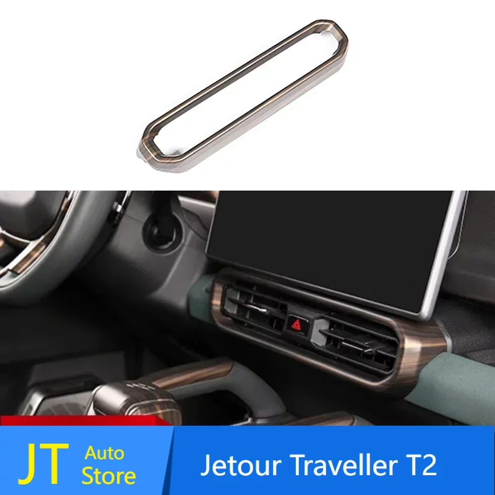 

For cherry Jetour Traveller T2 2023 2024 Jetour T2 Styling Central Control Air Outlet Panel Cover Decorative Protection Frame