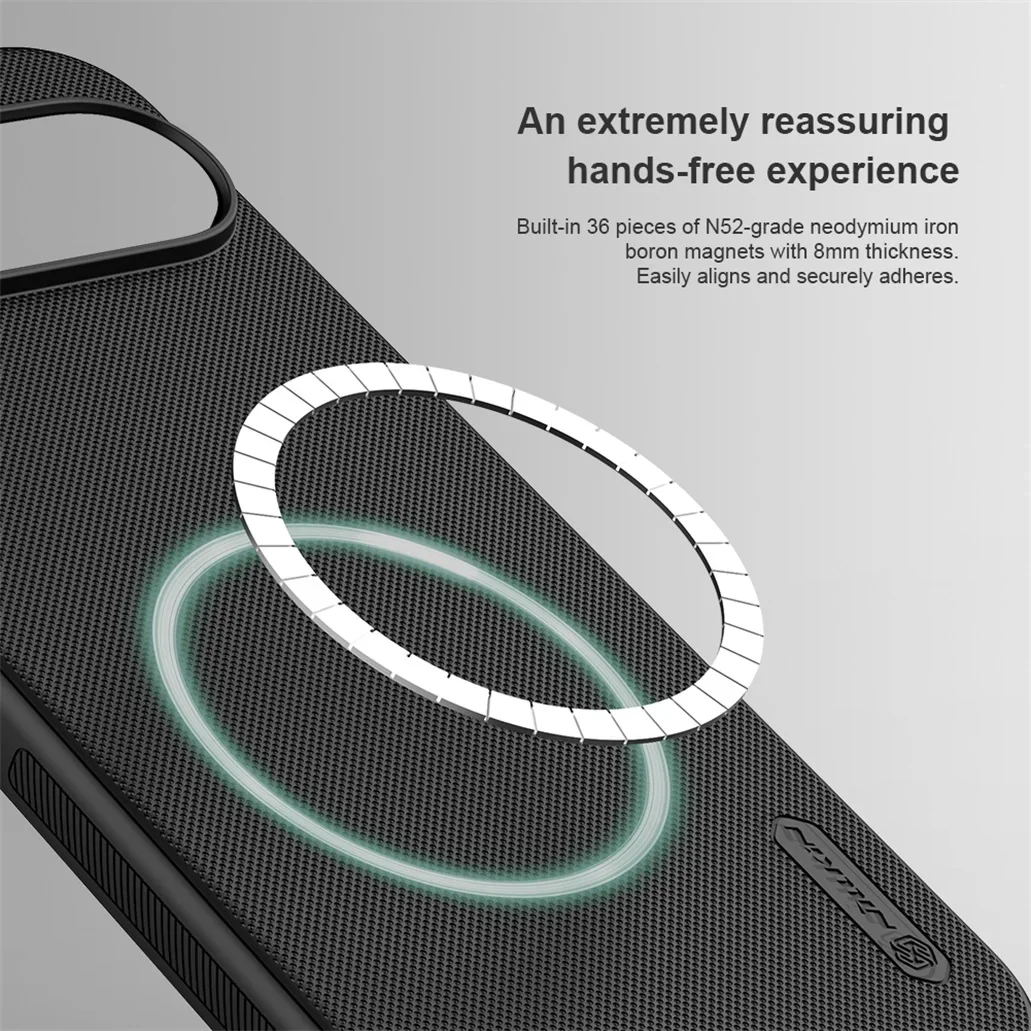 Nillkin For Google Pixel 9 Pro /9 Pro XL MagSafe Case Frosted Shield Pro Magnetic Case Soft TPU Frame PC Cover For Google Pixel9 image 6