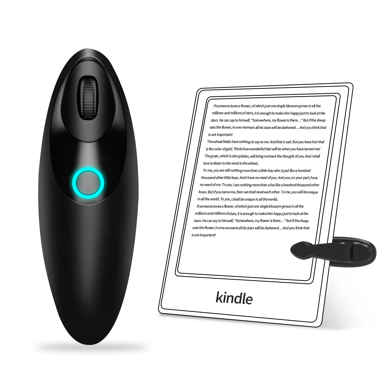 AceGamer Page Turner Control for Kindle - Scrolling Remote for TikTok ,E-Books ,Short Videos, Compatible with iPhone, iPad, A