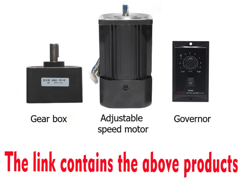6W 220V 6.9RPM-415RPM AC Gear Reducer Motor 2IK6GN-C 2GN15K with Speed regulator Adjustable speed CW CCW