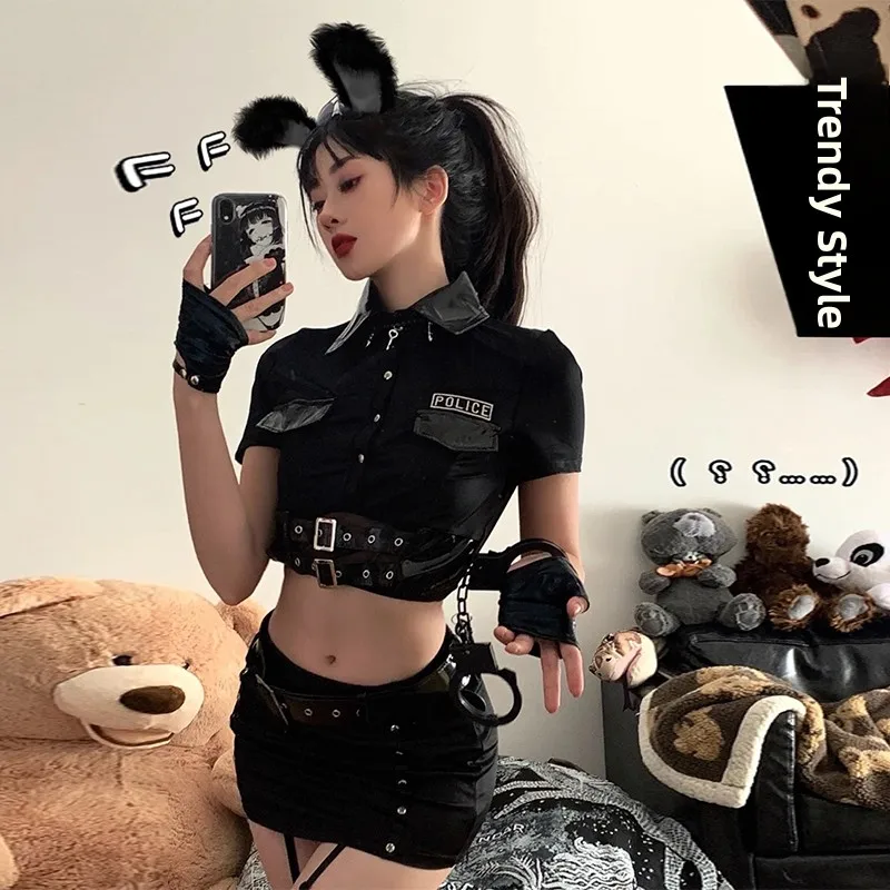 

Сексуальный полицейский женский костюм на Хэллоуин, Queen orm Air Host Sle, наряд для косплея, полиэстер, 2024, новое летнее поступление