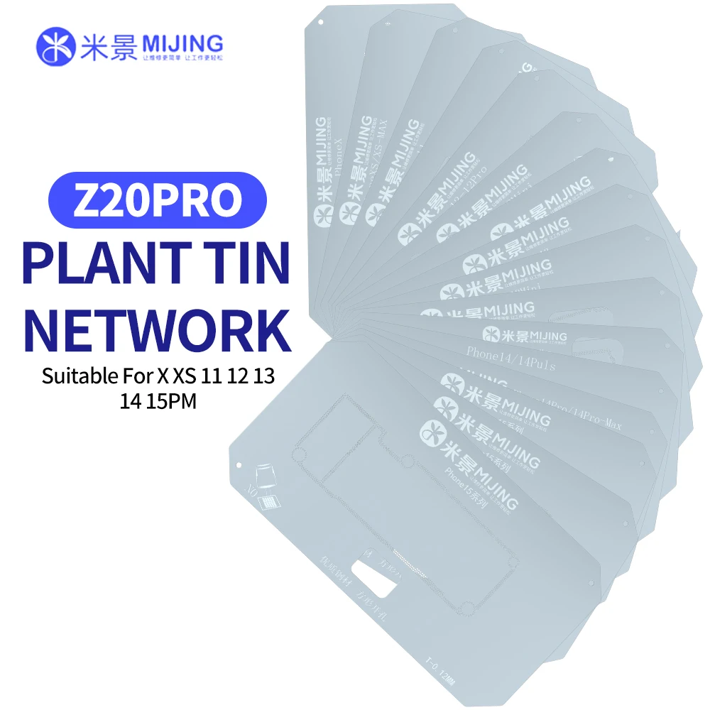 

Mijing Z20Pro Middle-layer Tin Planting Net Suitable for IPhone X-15PM Motherboard Ball Placement Welding Tin Planting Net Tool