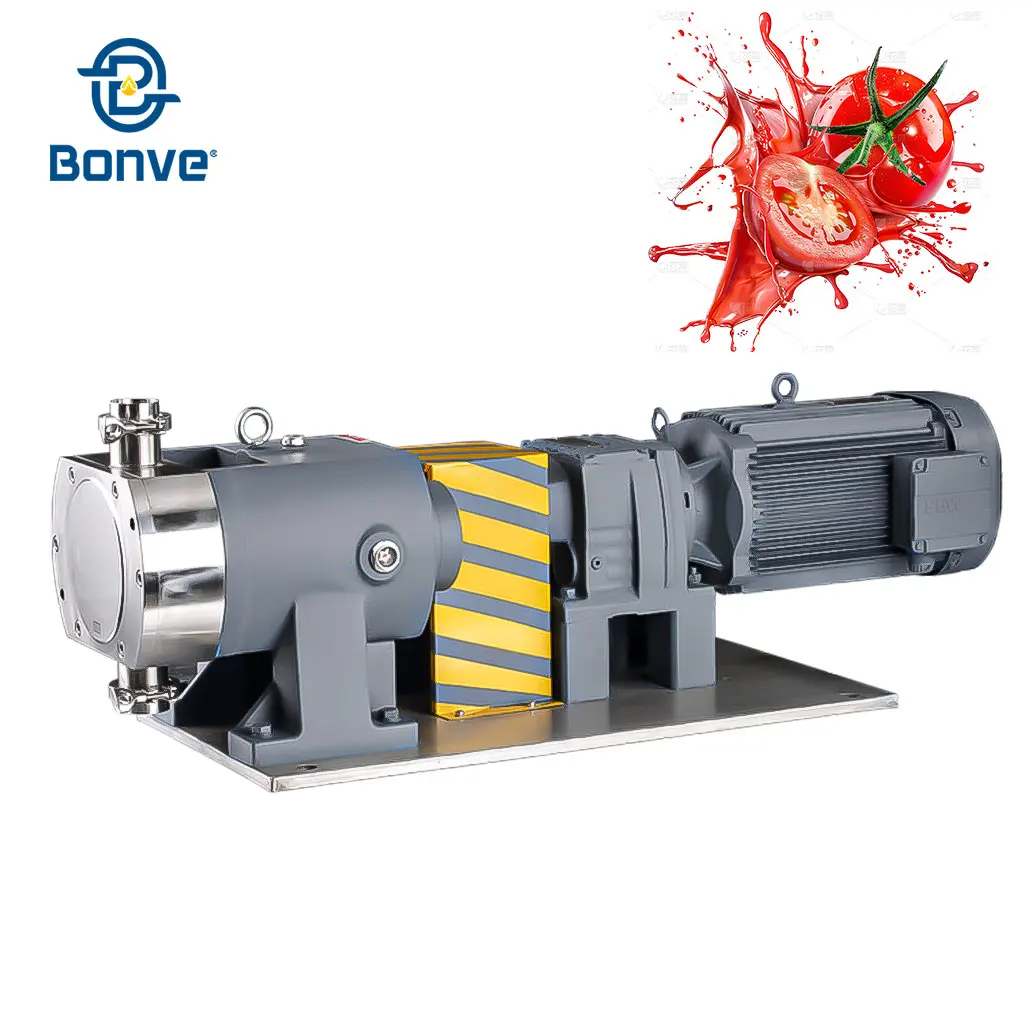 Customizable Tomato Pulp Pump With Gentle Handling Rotors OEM Service Available Rotary Lobe Pump