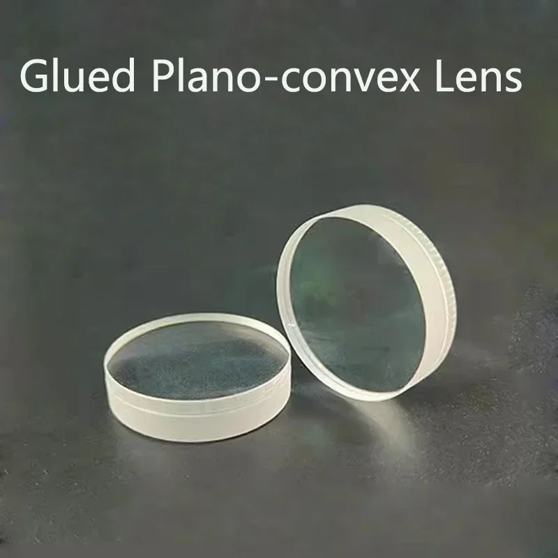 Glued Plano-Convex Lens Φ31.4Mm F134Mm Optical Glass Element Objective Lens Video Microscope Convex Lens