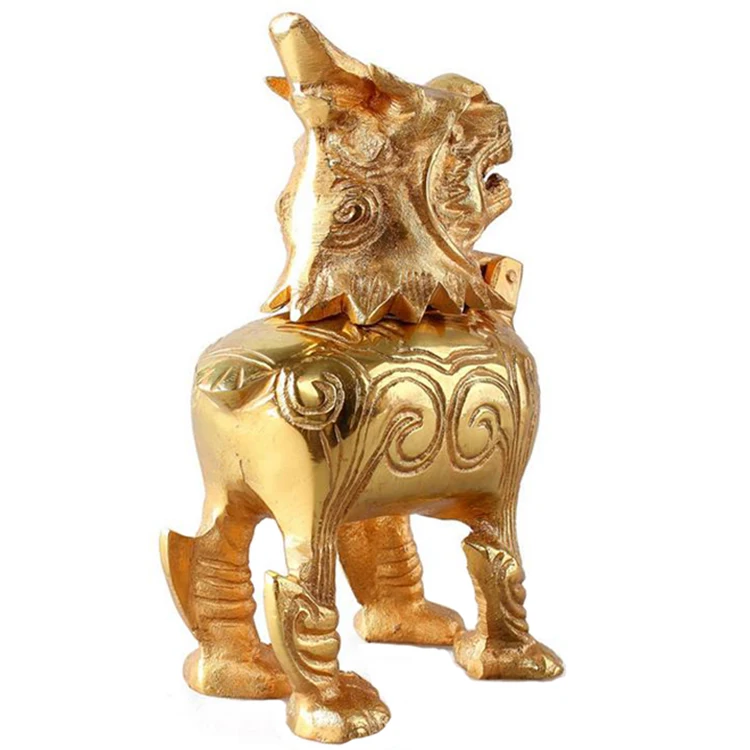 Pi Xiu Decoration Fortune Bringing and Home-Exorcising Living Room Home Decoration Shop Opening Gifts Craft Gift Copper Picchu